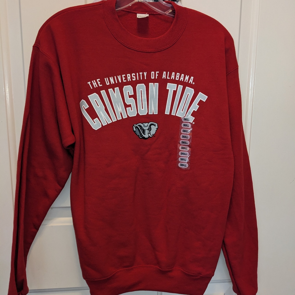 Alabama Crimson Tide Sweatshirt Size S Roll Tide Crimson University